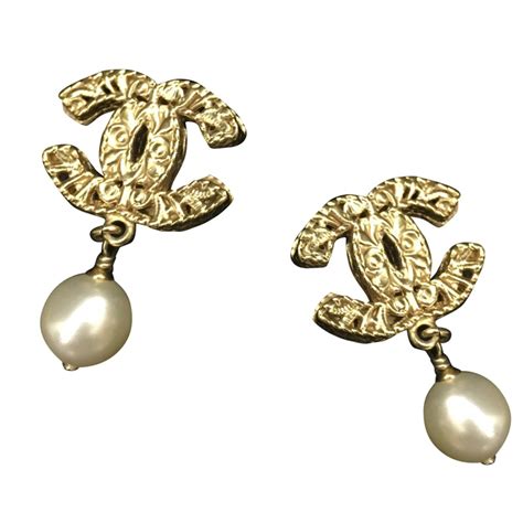 bijoux chanel boucles d'oreilles|Boucles d'oreilles pendantes .